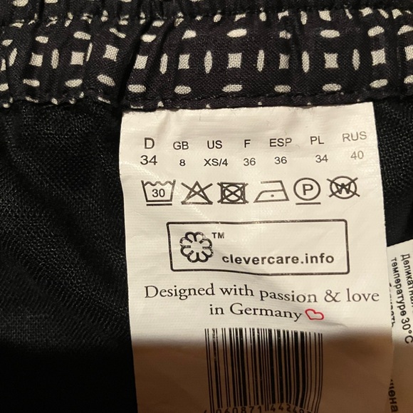 Olsen navy linen pants size 4. - Picture 6 of 6